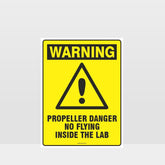 Custom Yard Signs,Warning Propeller Danger Sign